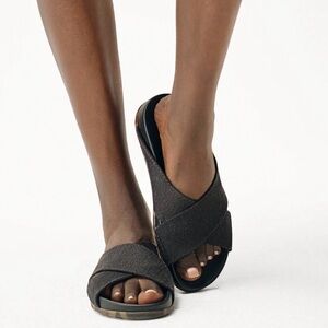 Rothy’s The Weekend Slides Black Size 12 NWOB